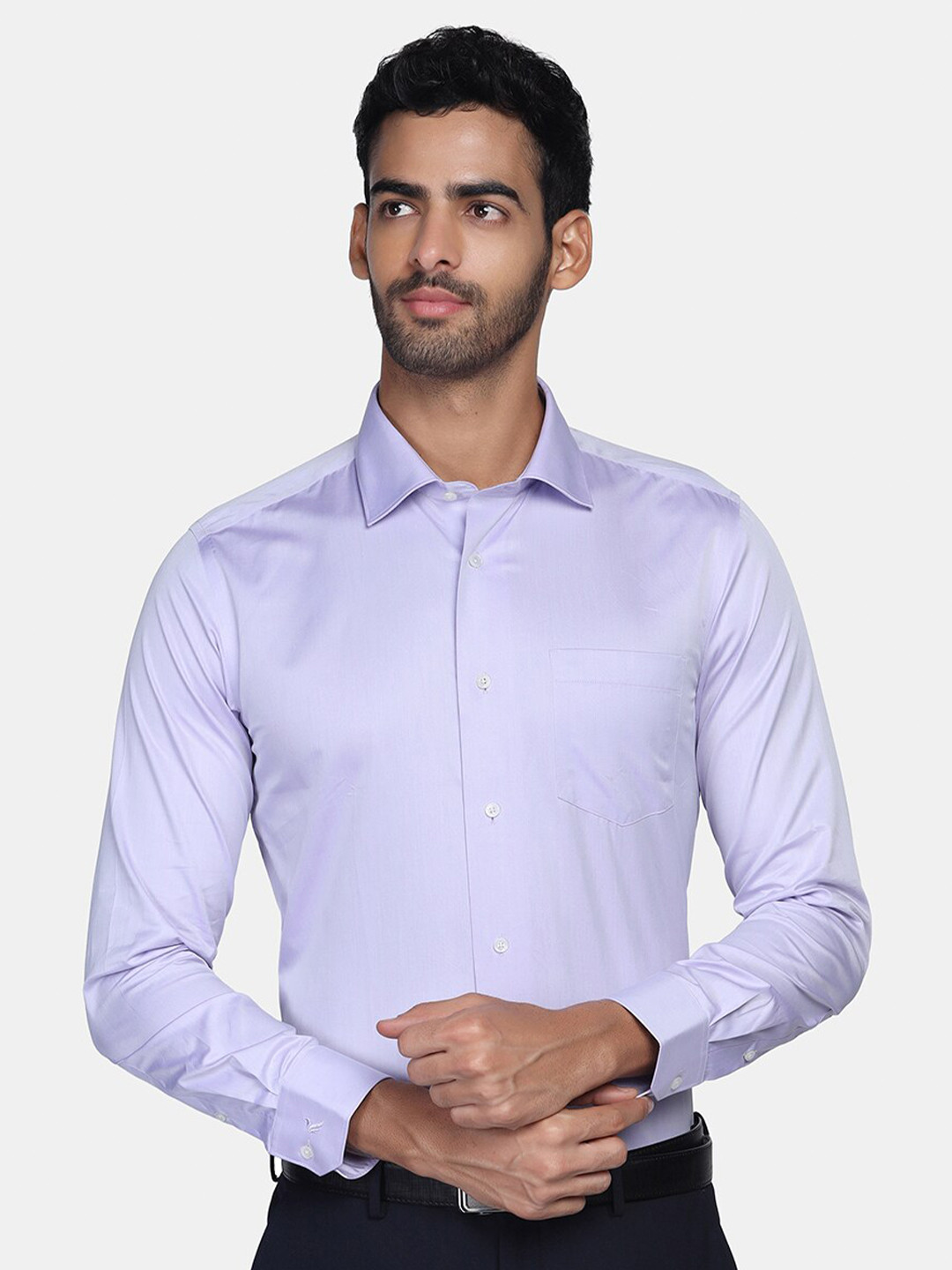 

Blackberrys Men Purple Slim Fit Cotton Casual Shirt