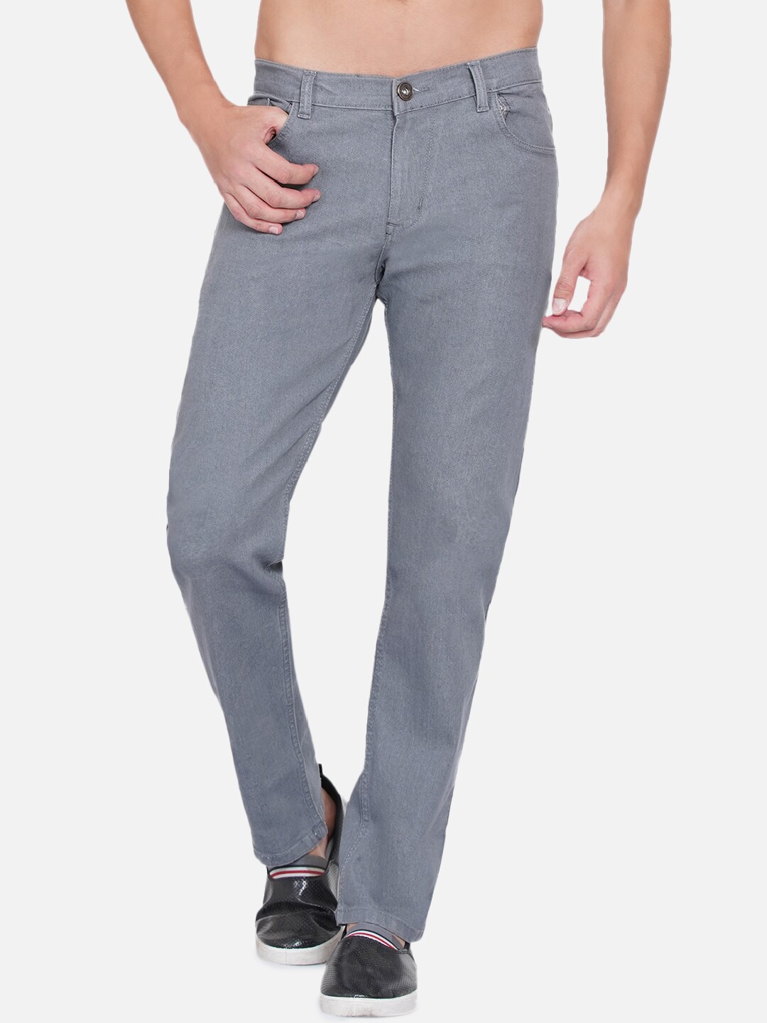 

Dais Men Grey Straight Fit Stretchable Cotton Jeans