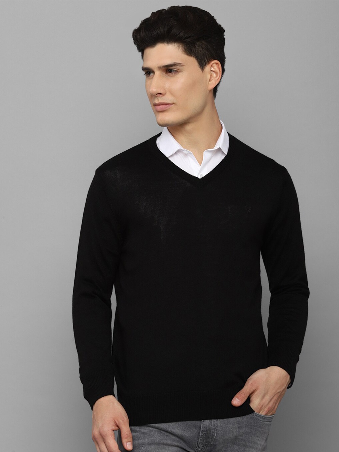 

Allen Solly Men Black Pullover Sweater