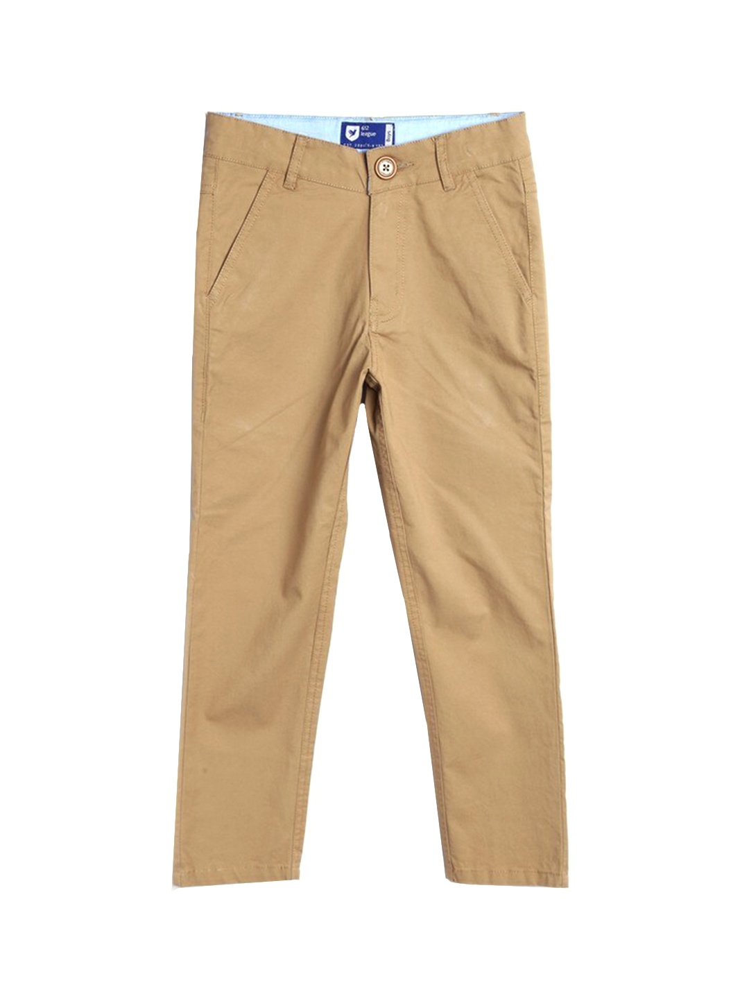 

612League Boys Khaki Classic Slim Fit Chinos Trouser