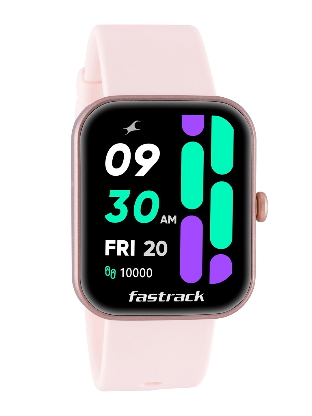 

Fastrack Reflex Hello 1.69 HD Display BT Calling AI Voice 50+ Sport Smartwatch, Pink