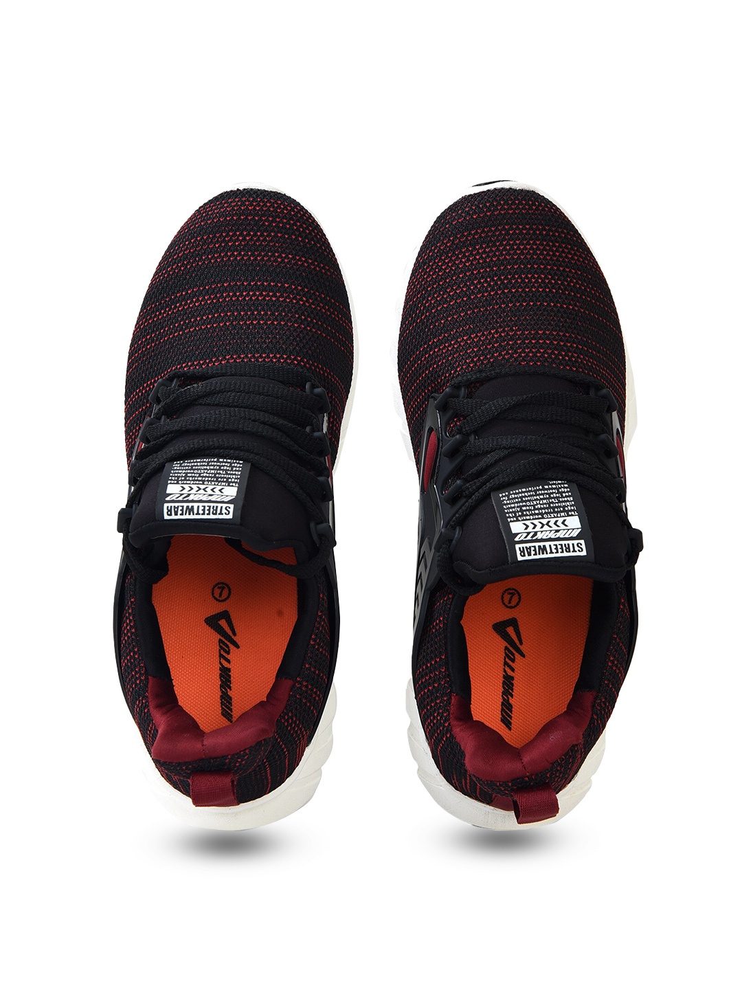 

IMPAKTO Men Maroon Mesh Running Non-Marking Shoes