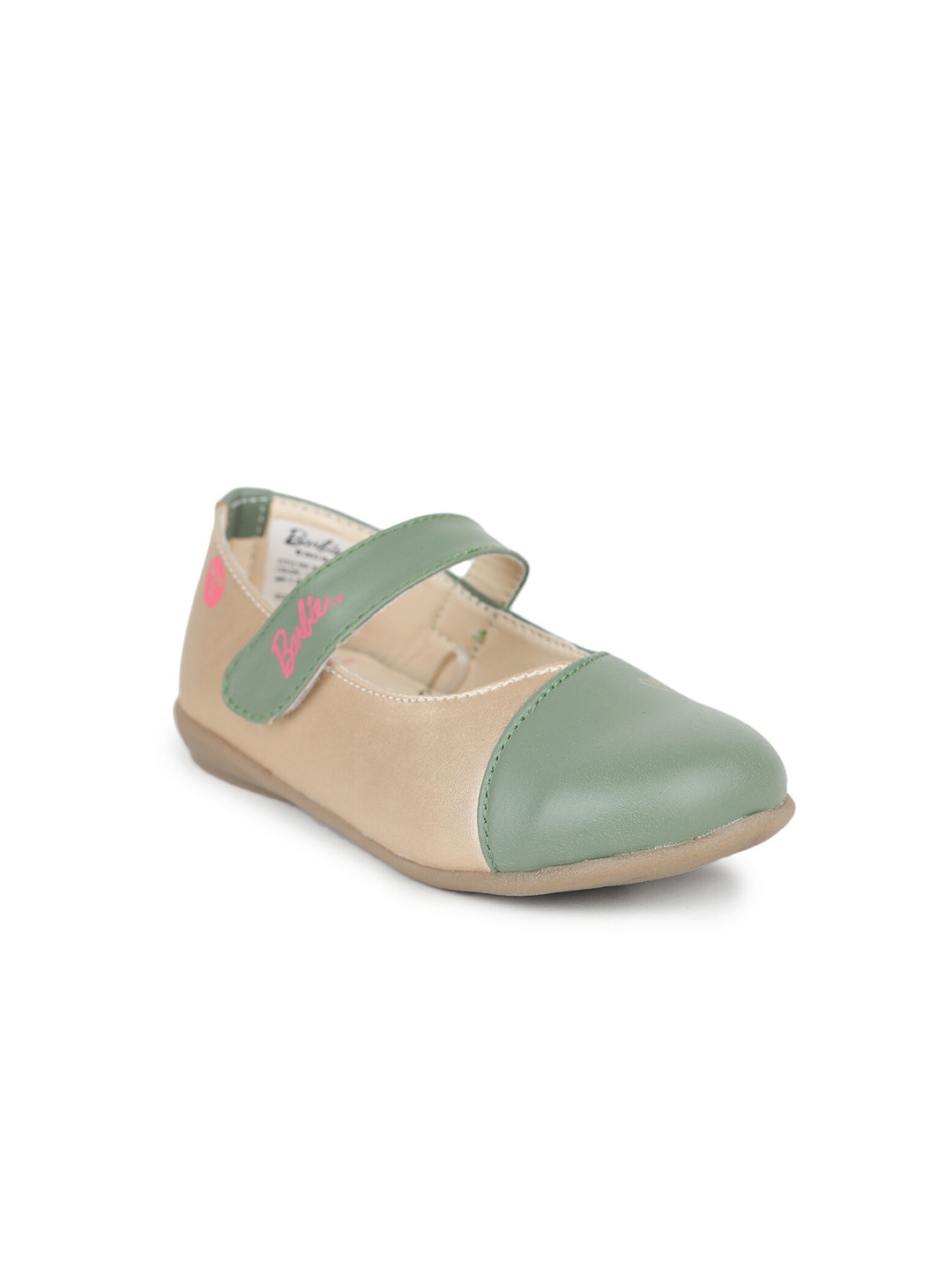 

toothless Girls Green Colourblocked Barbie Ballerinas