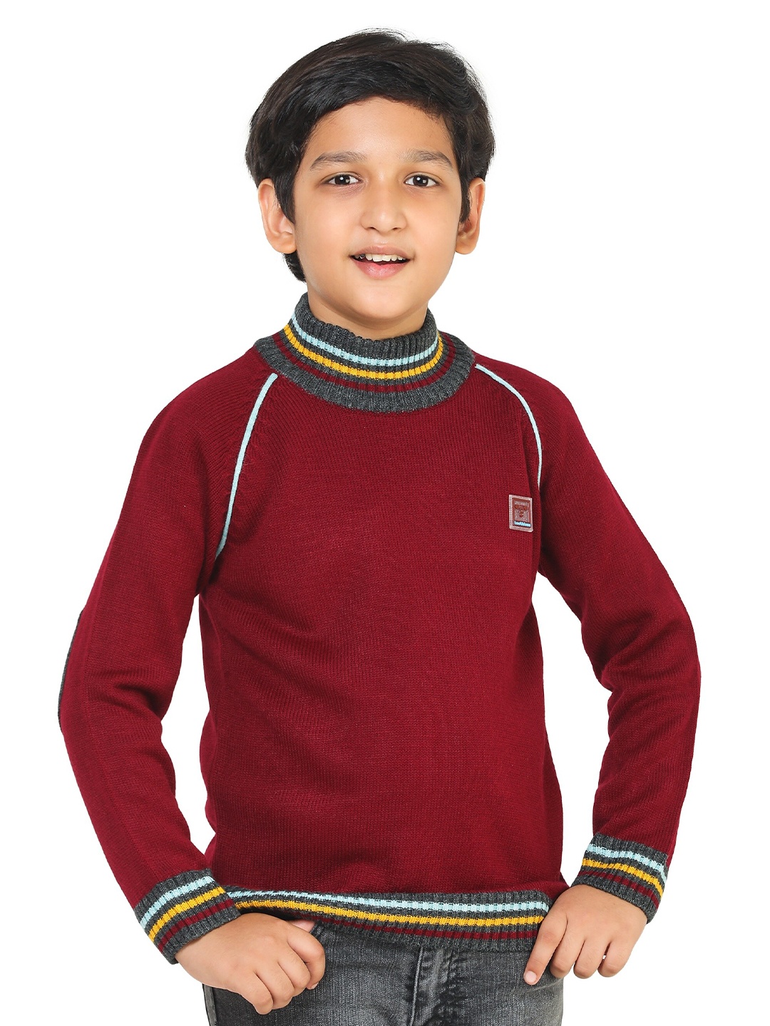 

toothless Boys Maroon Pullover Sweater