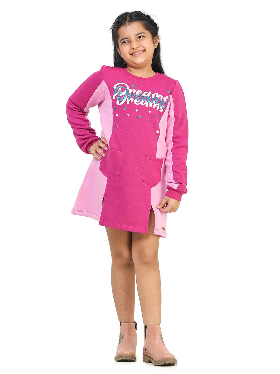 

toothless Girls Purple A-Line Dress