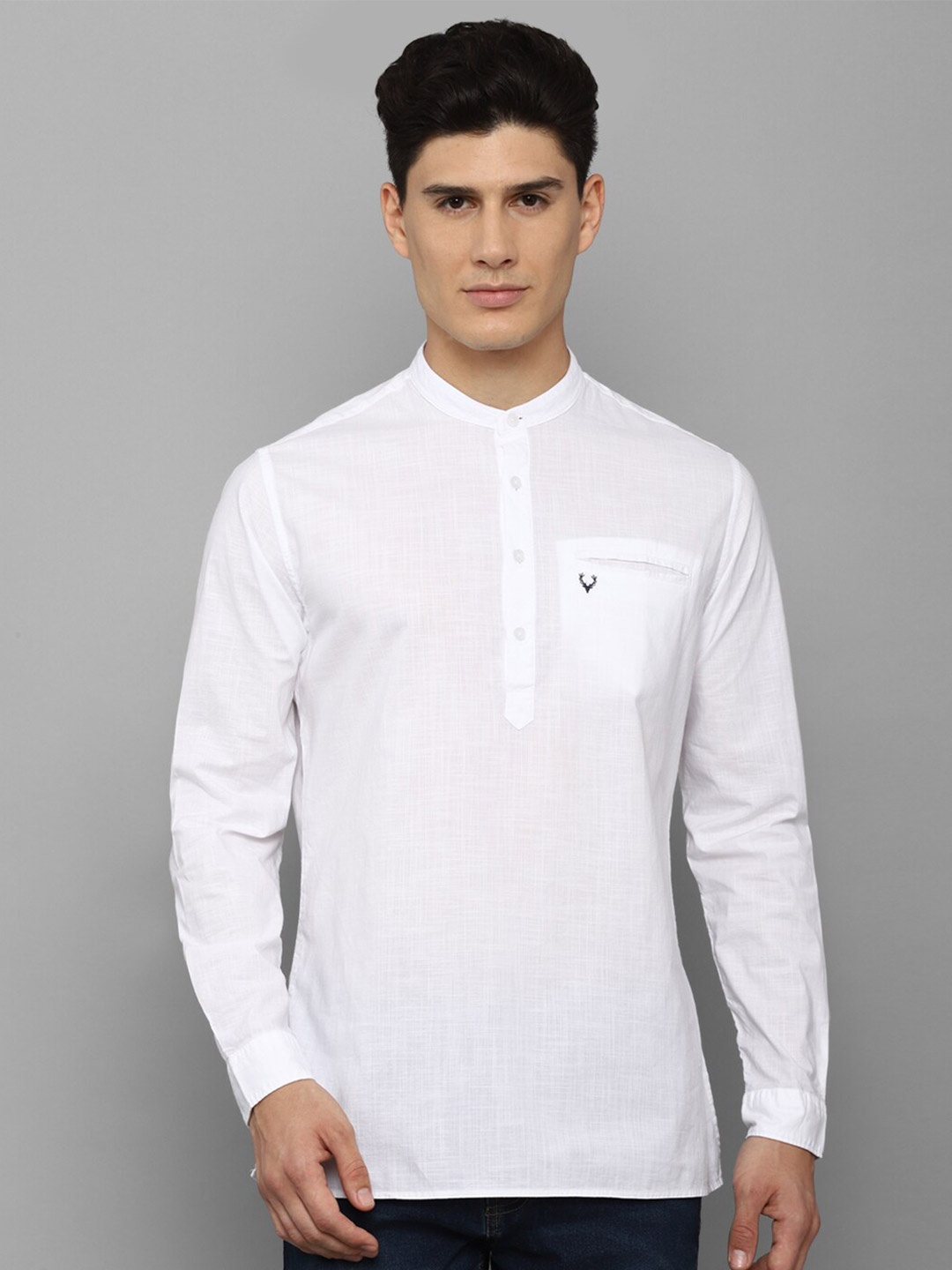 

Allen Solly Men White Slim Fit Cotton Casual Shirt