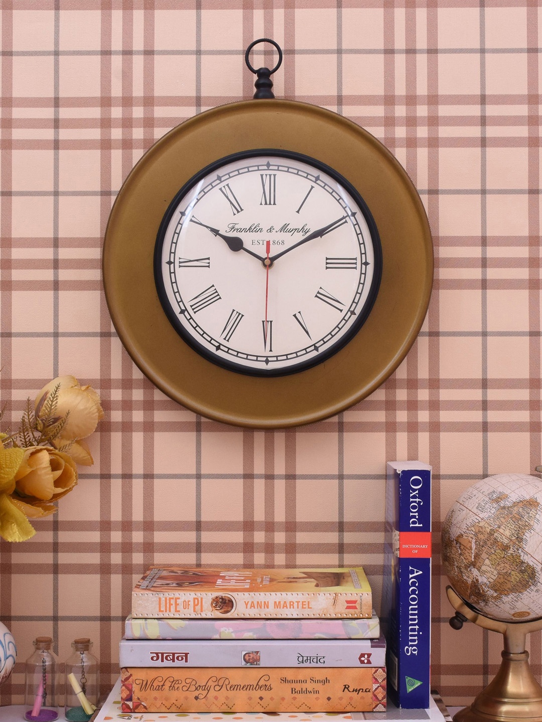 

Home Sparkle Off-White Dial Analogue 35 cm x 30 cm Wall Clock