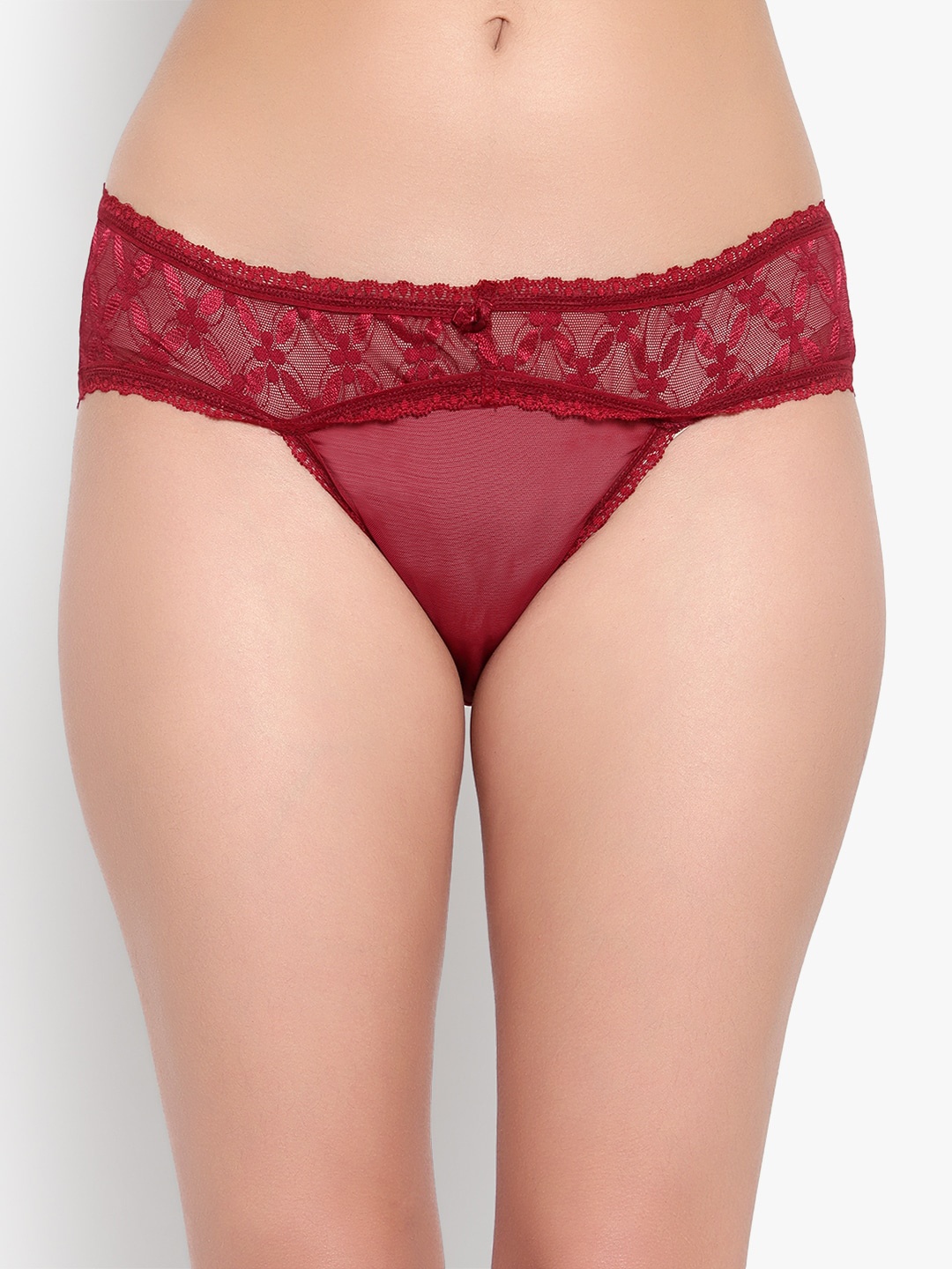 

Bruchi CLUB Women Burgundy-Coloured Self-Design Hipster Briefs
