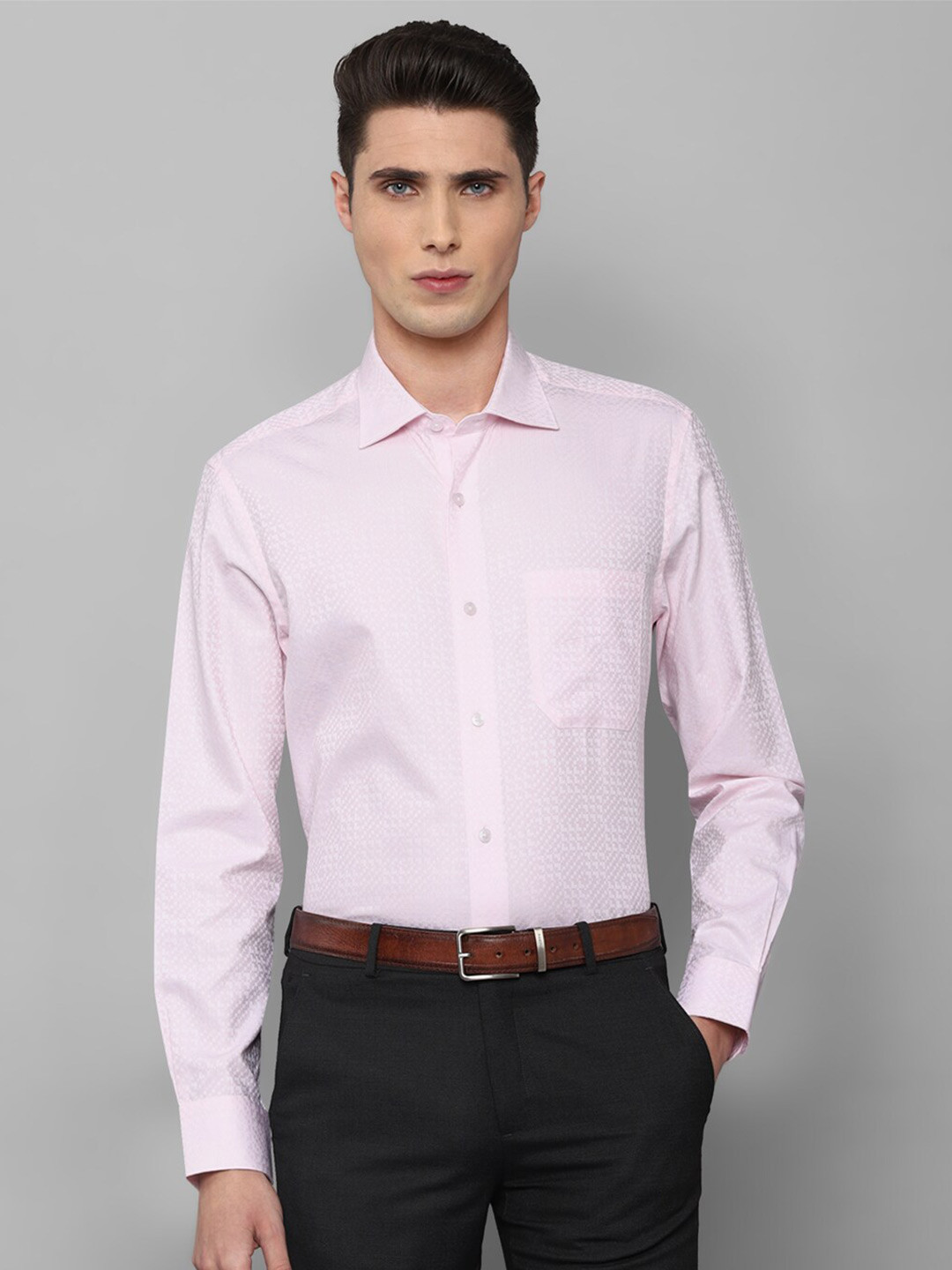 

Louis Philippe Men Pink Formal Cotton Shirt