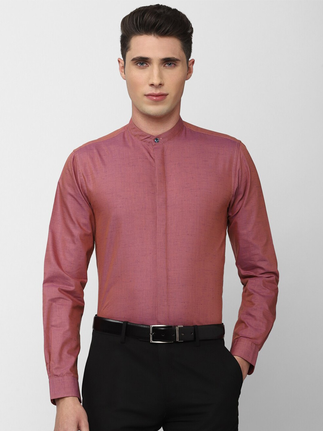 

Peter England Men Pink Slim Fit Formal Shirt