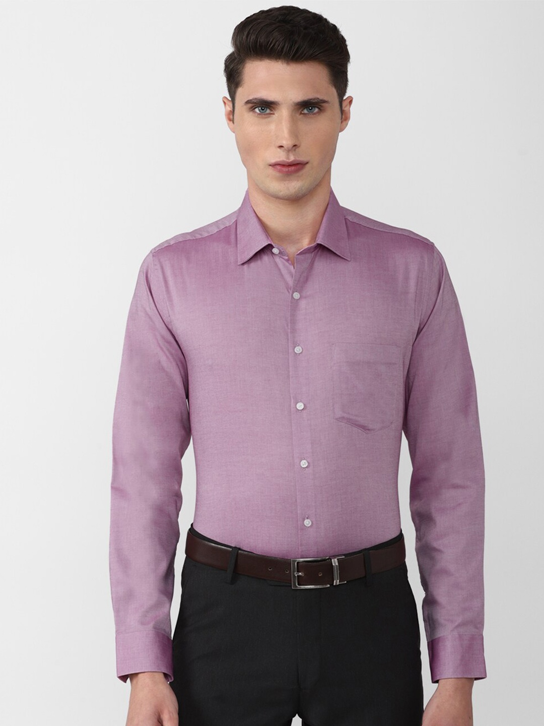 

Van Heusen Plus Size Men Purple Slim Fit Formal Shirt