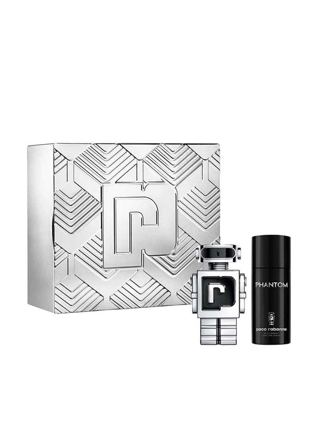

Paco Rabanne Men Set Of 2 Eau De Toilette 100Ml With Deodorant 150Ml, Transparent