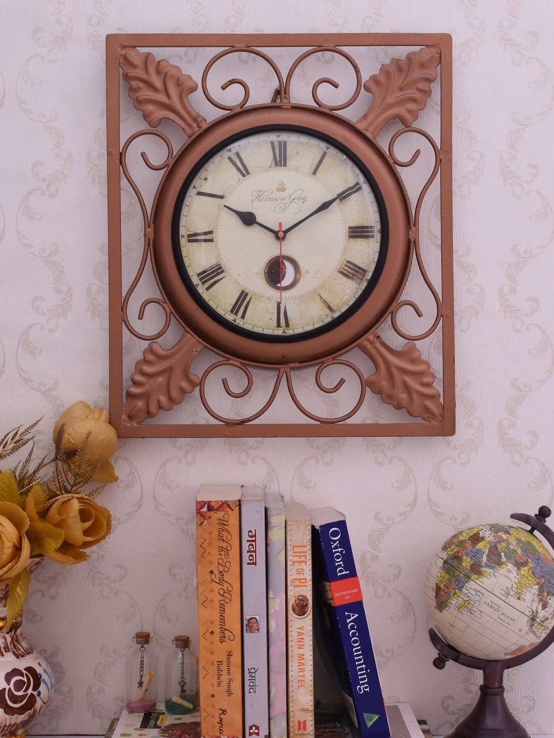 

Home Sparkle Off-White Dial Analogue 38 cm x 33 cm Wall Clock