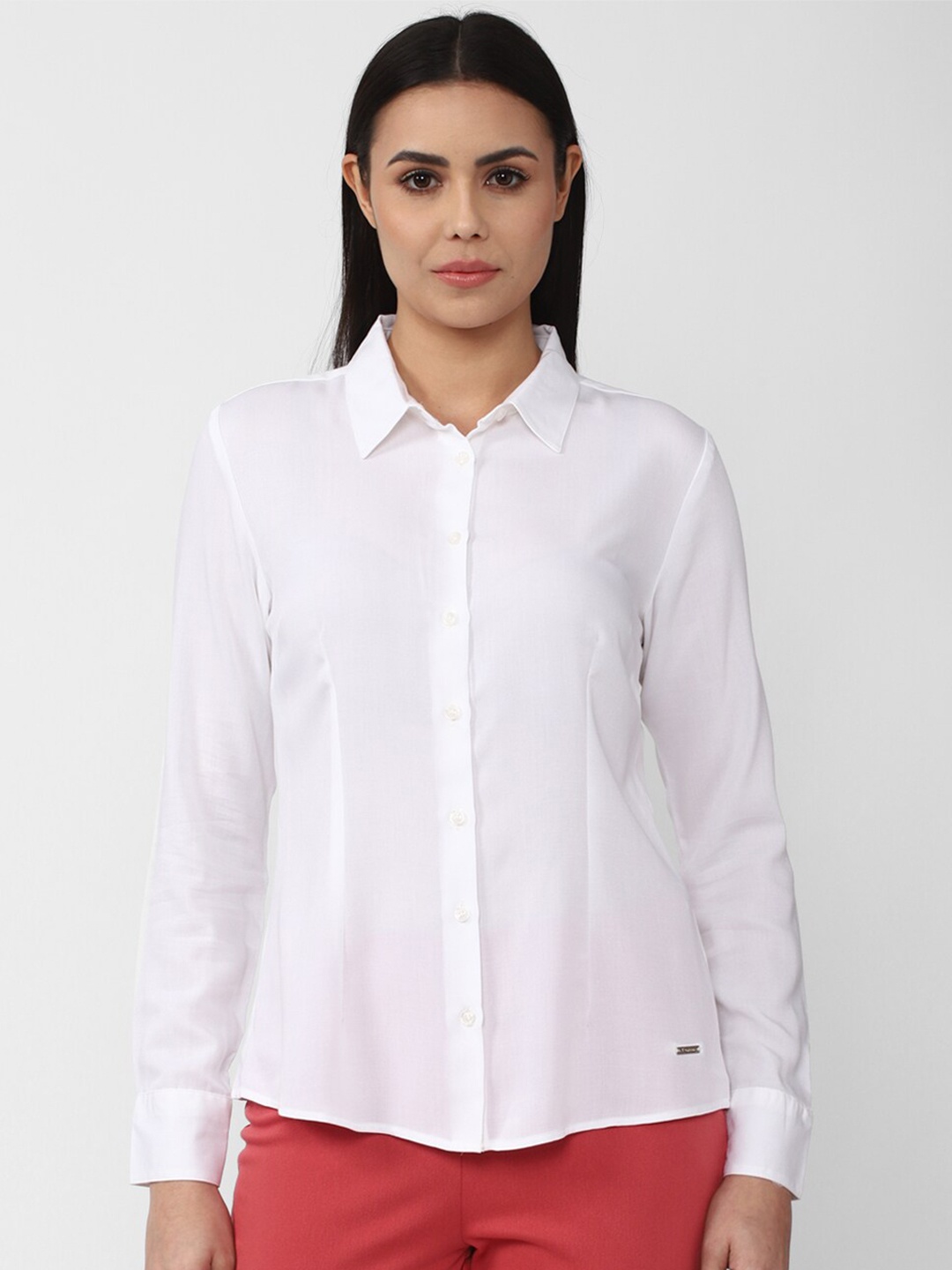

Van Heusen Woman Women White Casual Shirt
