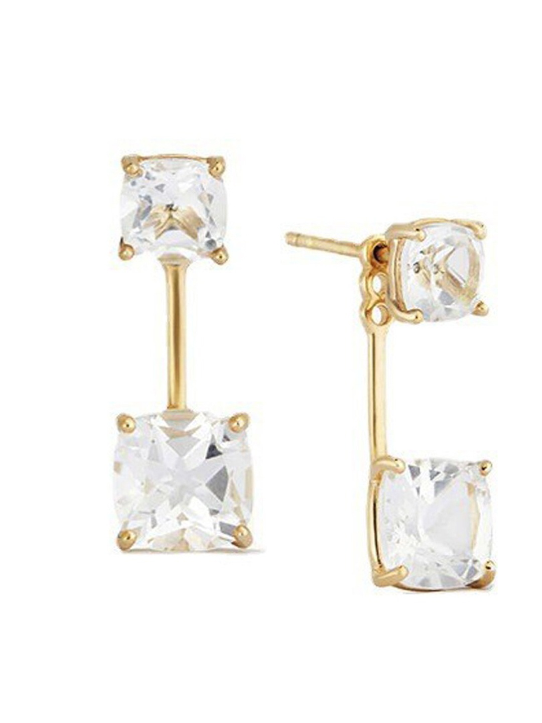 

Young & Forever Gold-Toned Square Drop Earrings