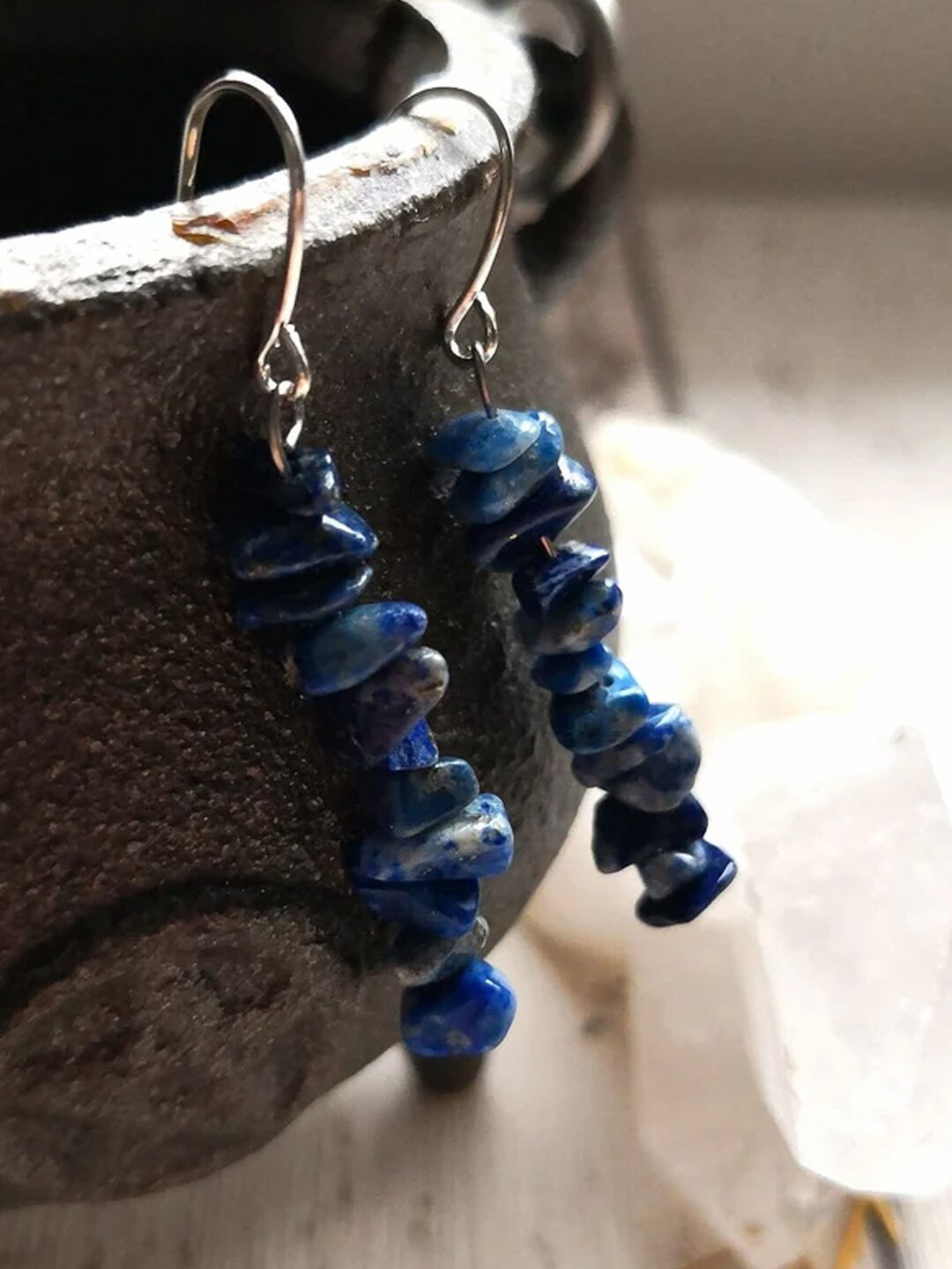 

Young & Forever Blue Classic Brass-Plated Drop Earrings