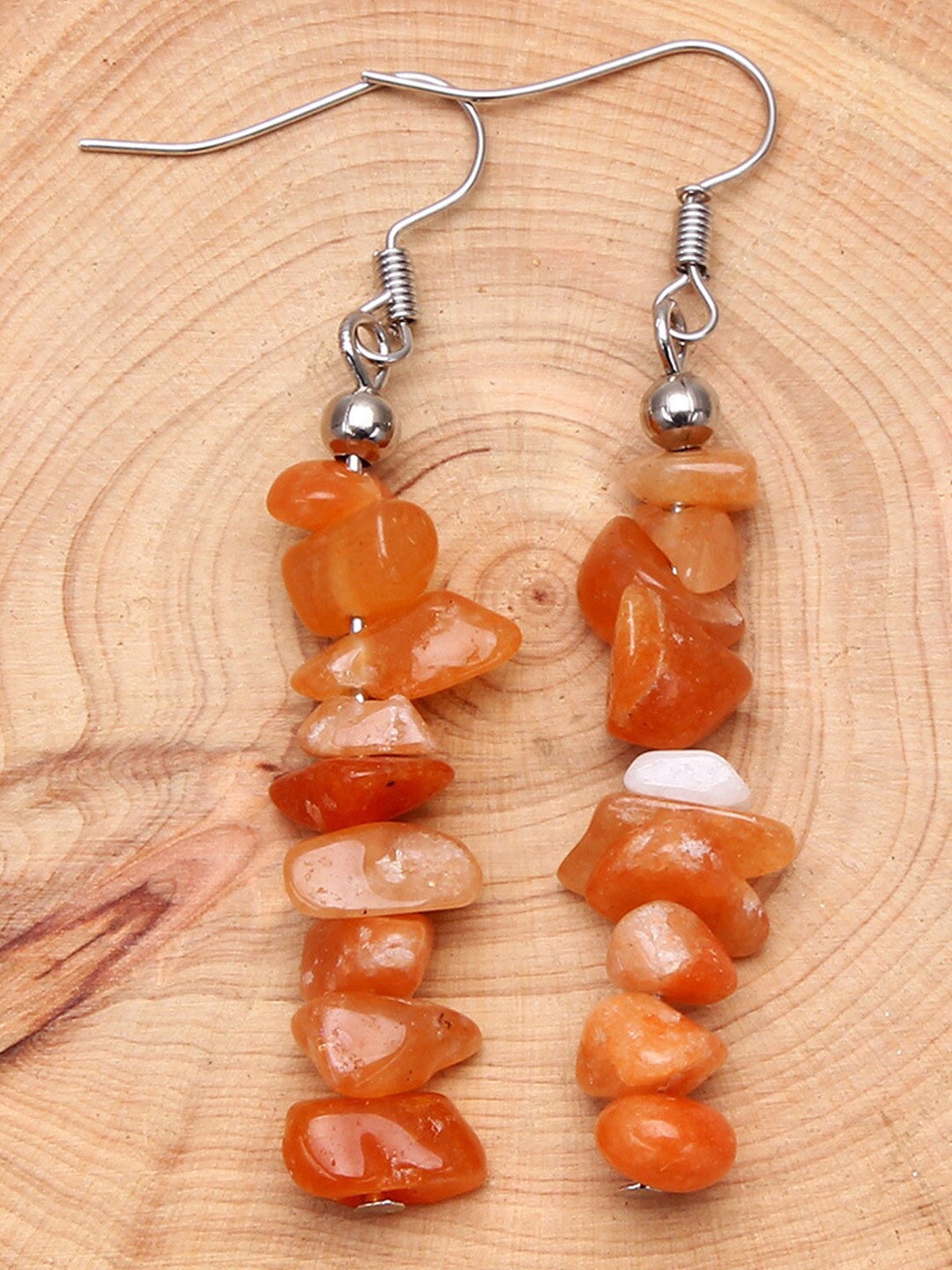 

Young & Forever Coral & Brass-Plated Contemporary Drop Earrings