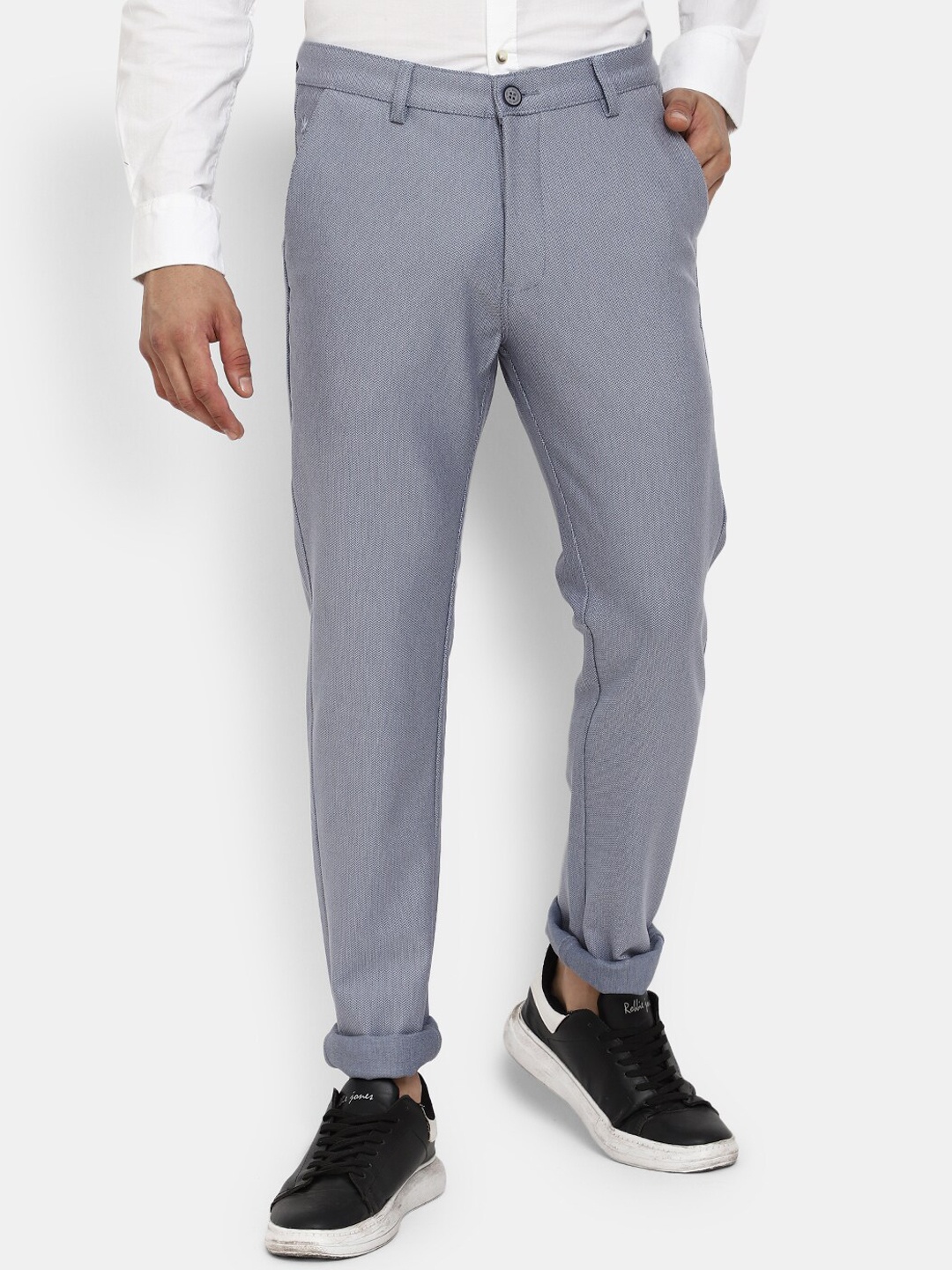 

V-Mart Men Blue Slim Fit Easy Wash Chinos Trouser