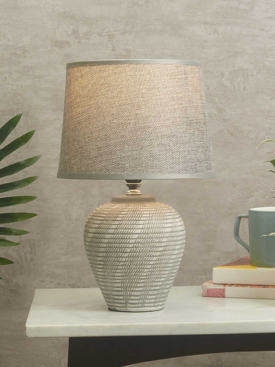 

HomeTown Grey Textured Ceramic Table Lamps