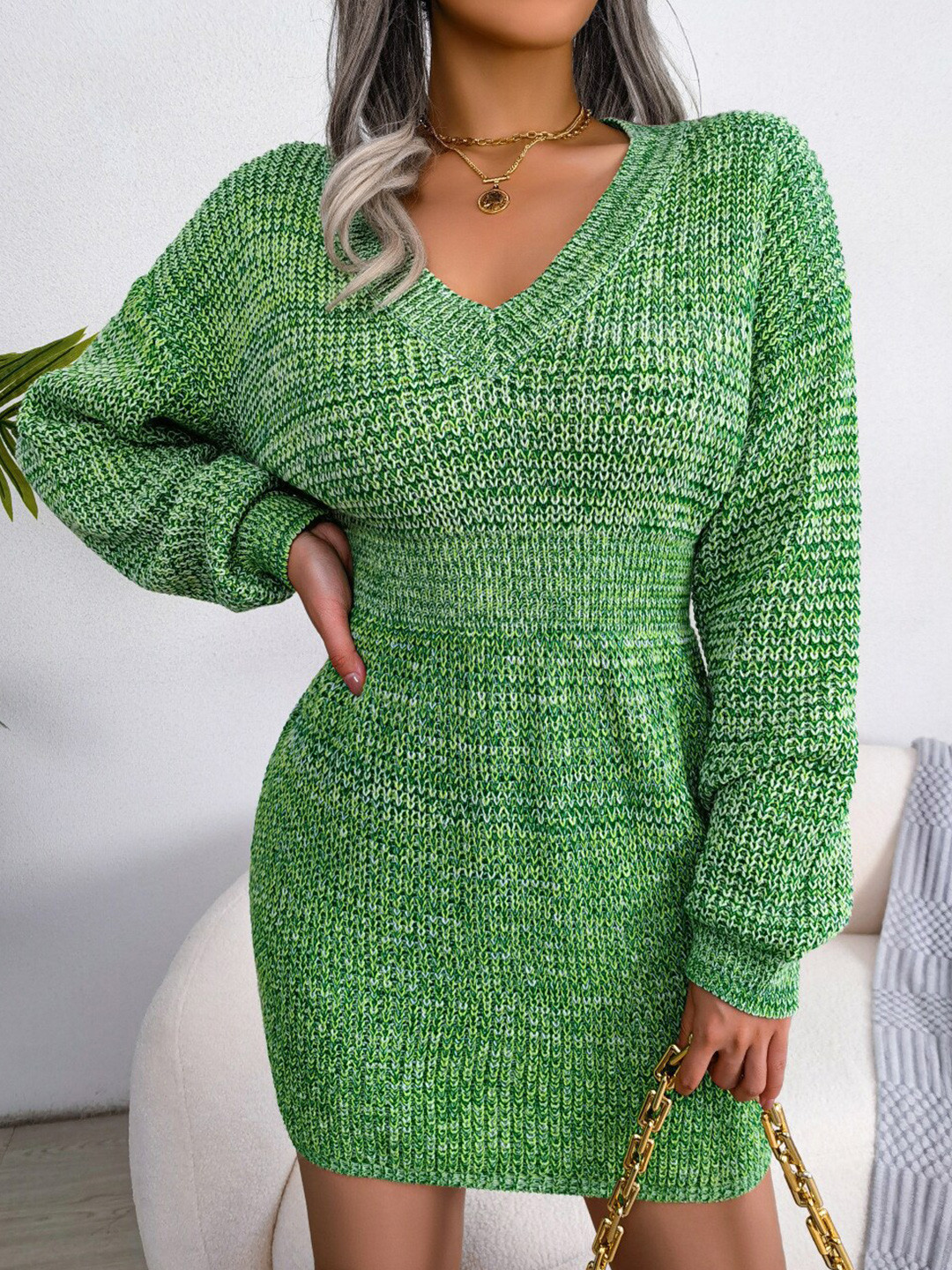 

BoStreet Women Green Longline Pullover