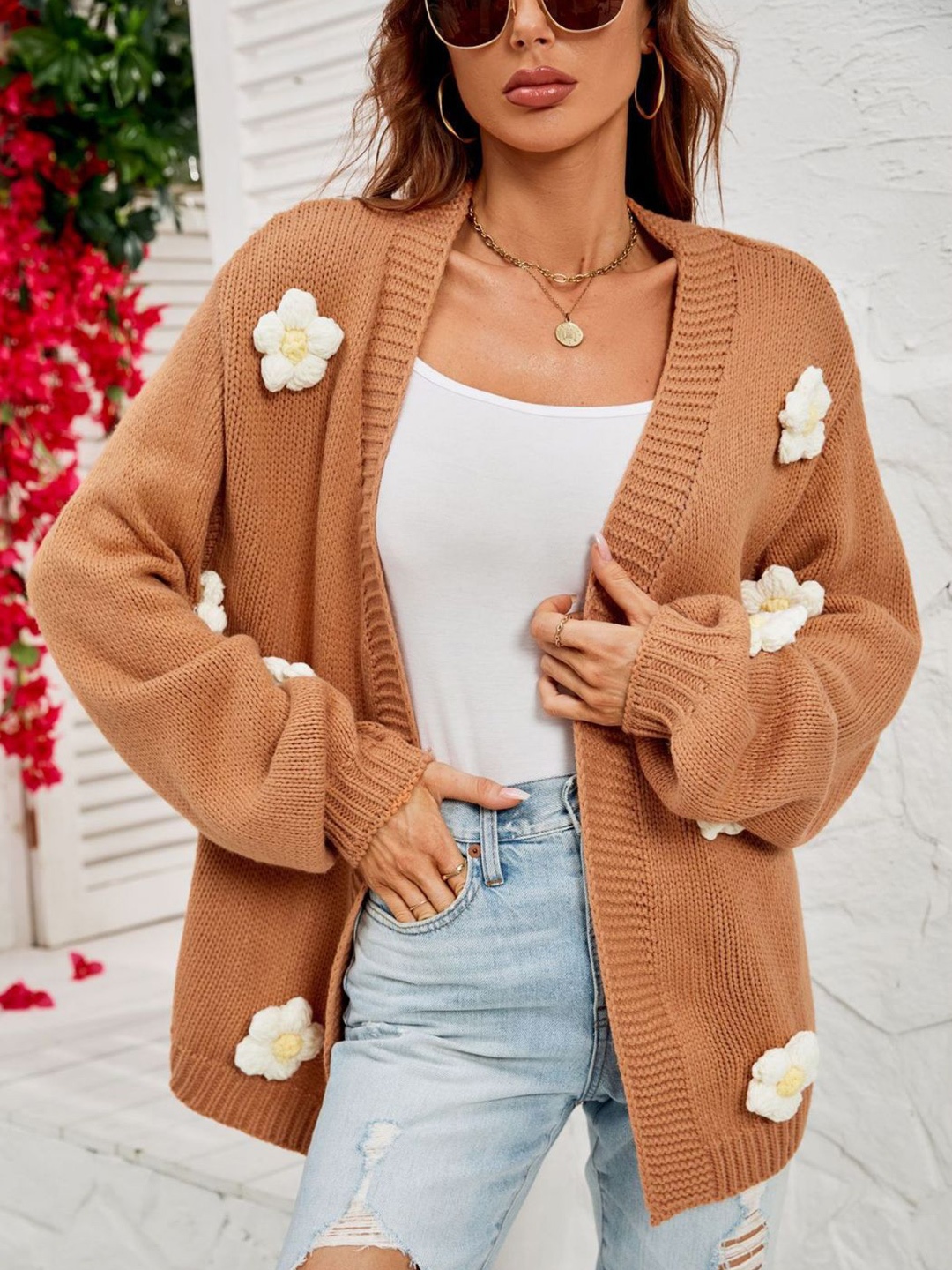 

BoStreet Women Brown with Applique Detail
