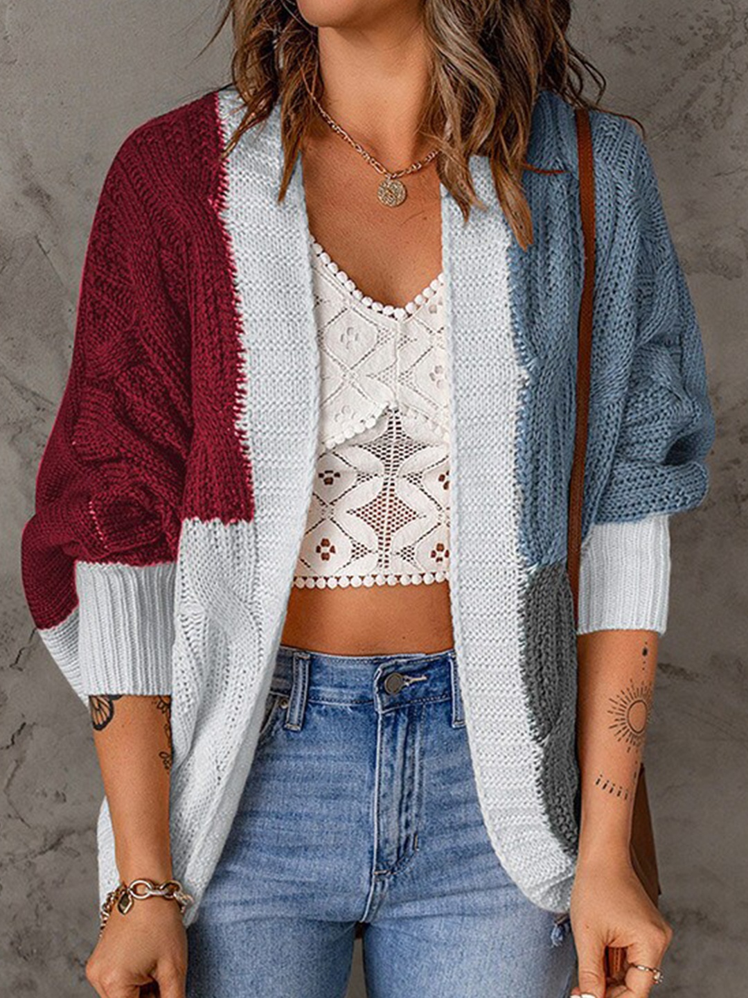 

StyleCast Women Red Colourblocked Colourblocked Longline