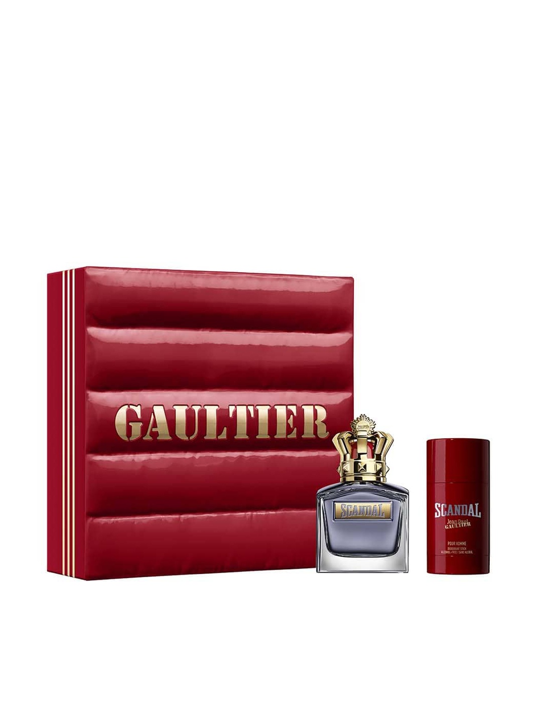 

Jean Paul Gaultier Men Scandal for Him Eau de Toilette 100ml with Deo Stick 75ml, Transparent