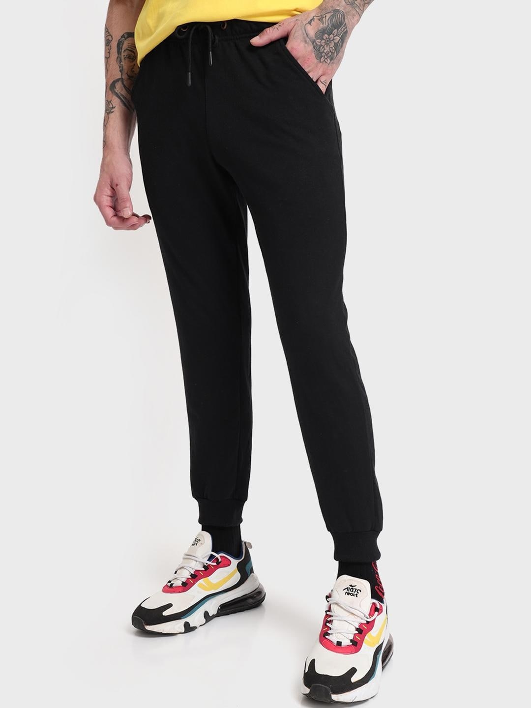 

Bewakoof Men Black Solid Jogger