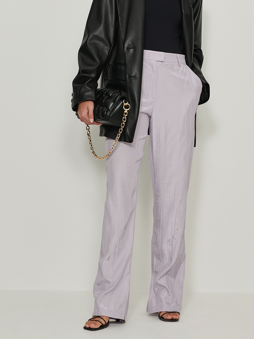 

NA-KD Women Lavender Trousers