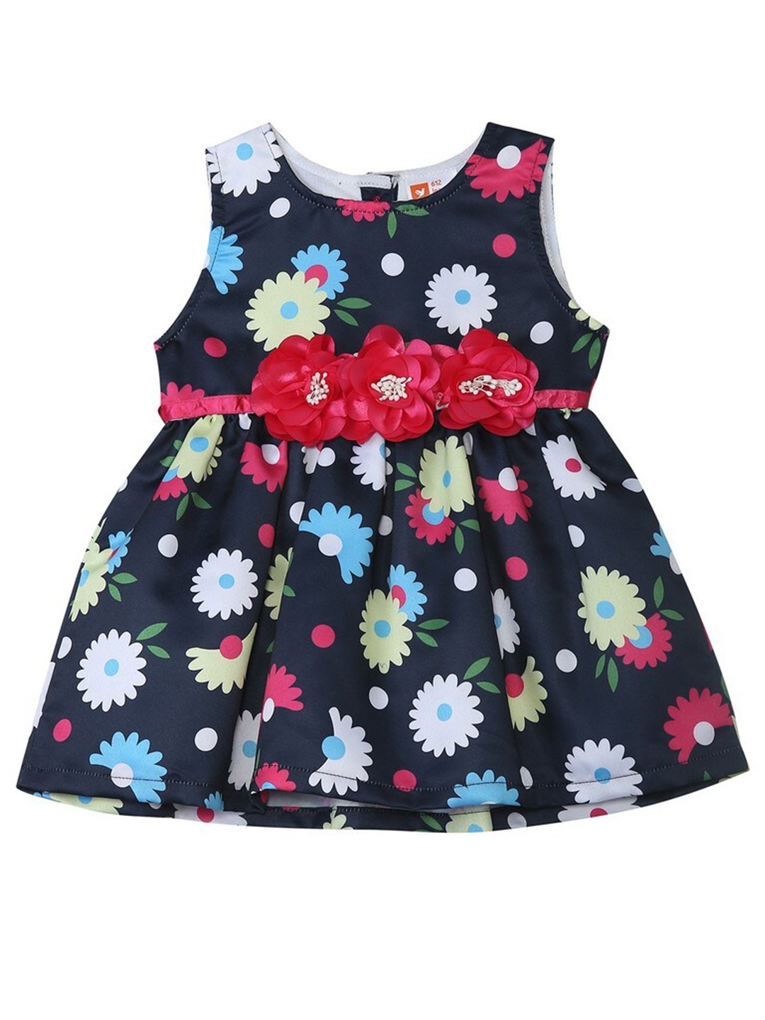 

612League Blue Floral Printed Dress
