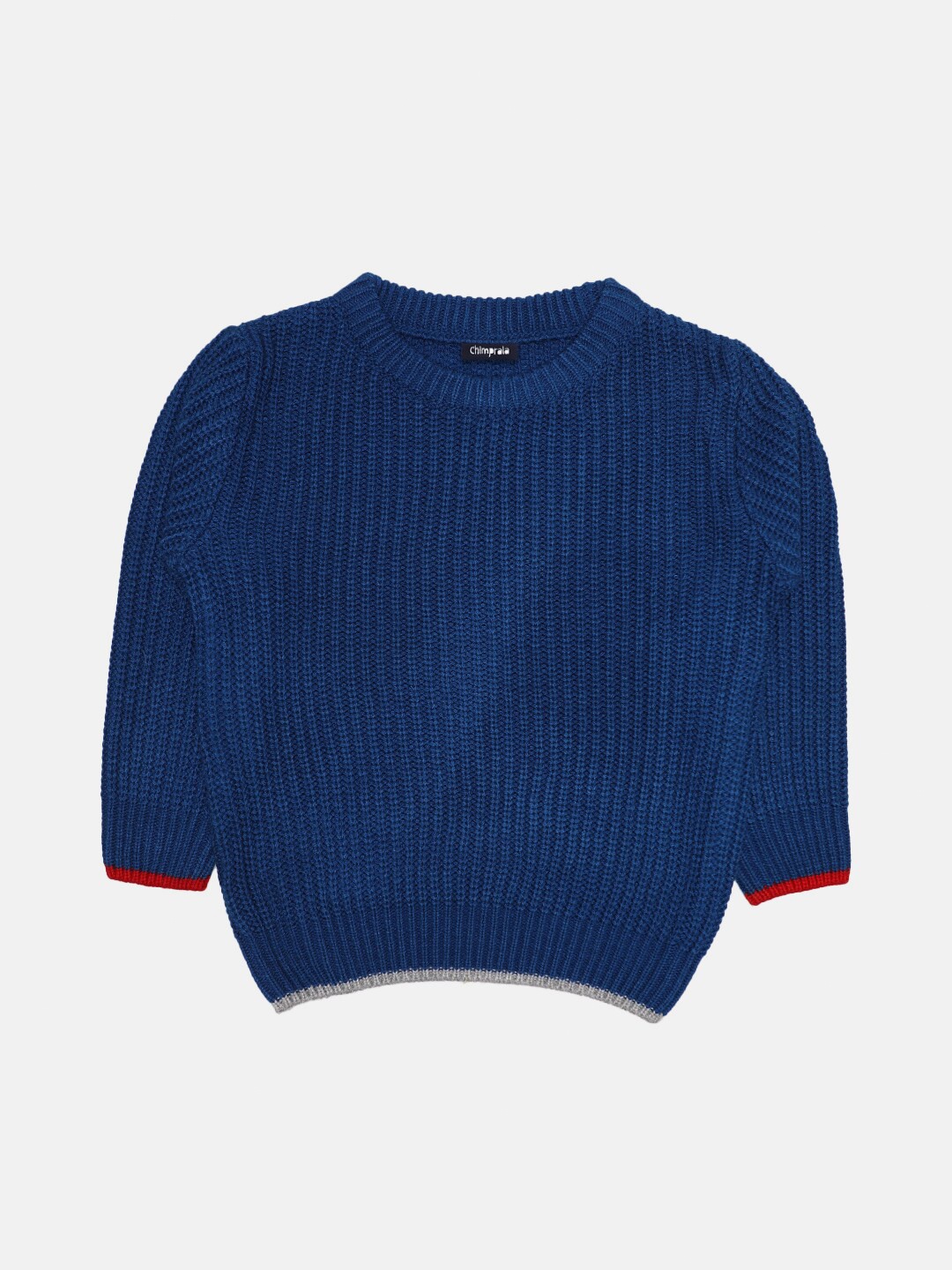 

CHIMPRALA Boys Blue Wool Pullover