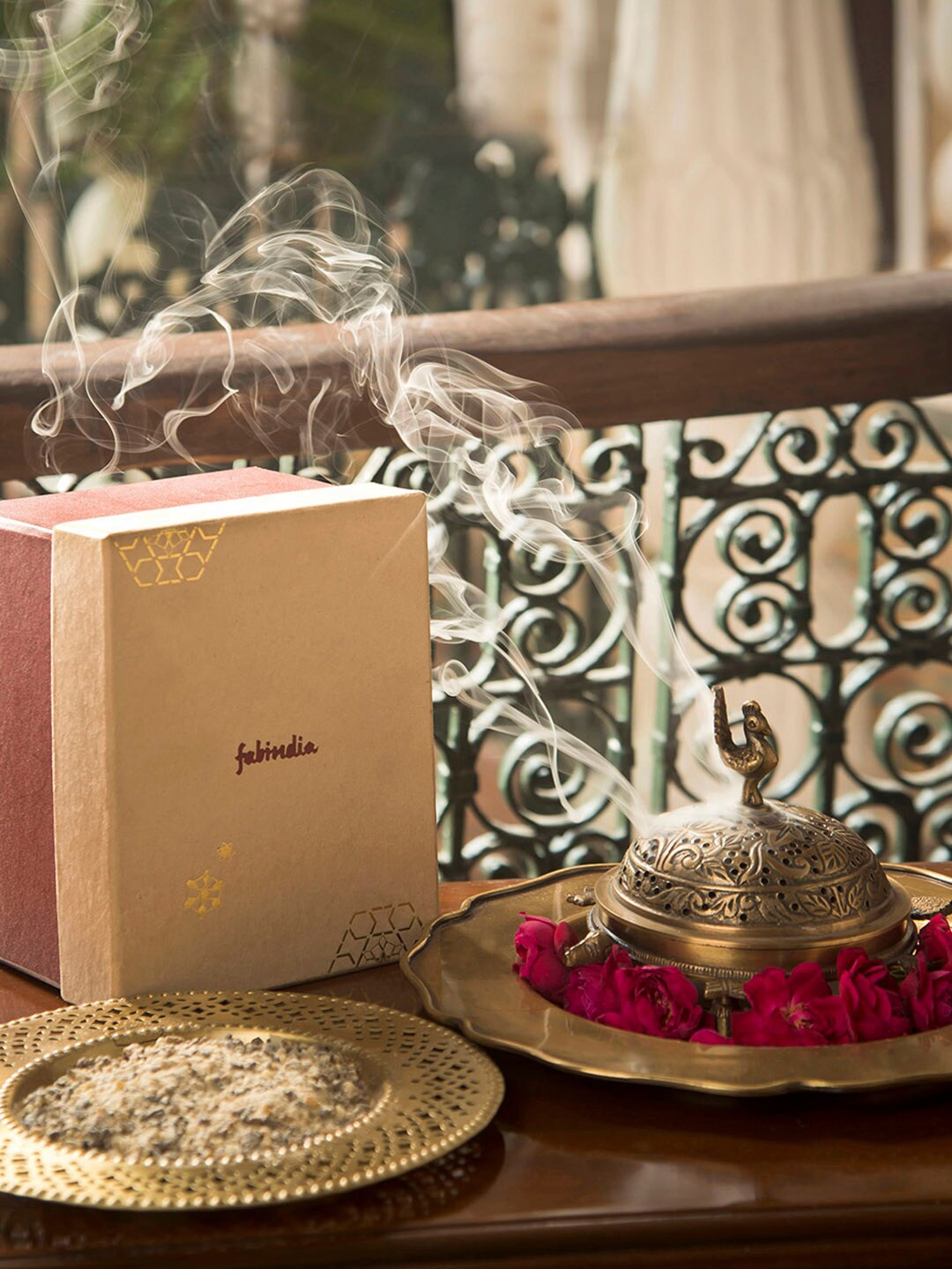 

Fabindia Gold-Toned Textured Diffuser Home Gift Sets