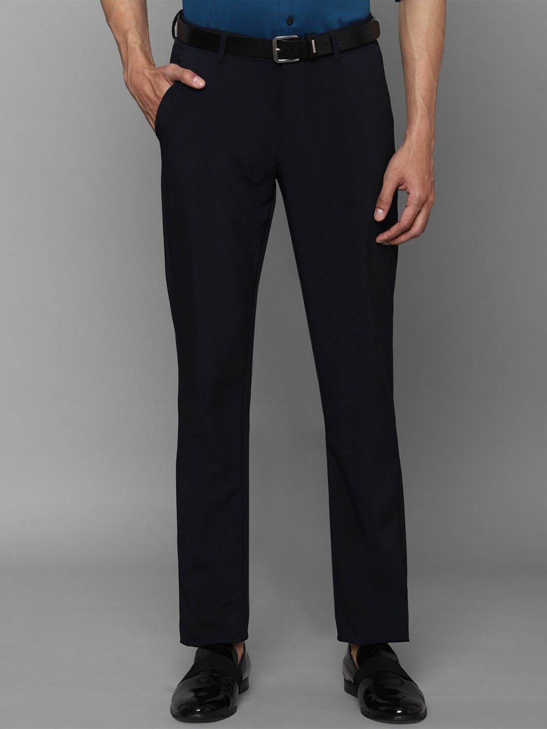 

Allen Solly Men Black Slim Fit Formal Trouser