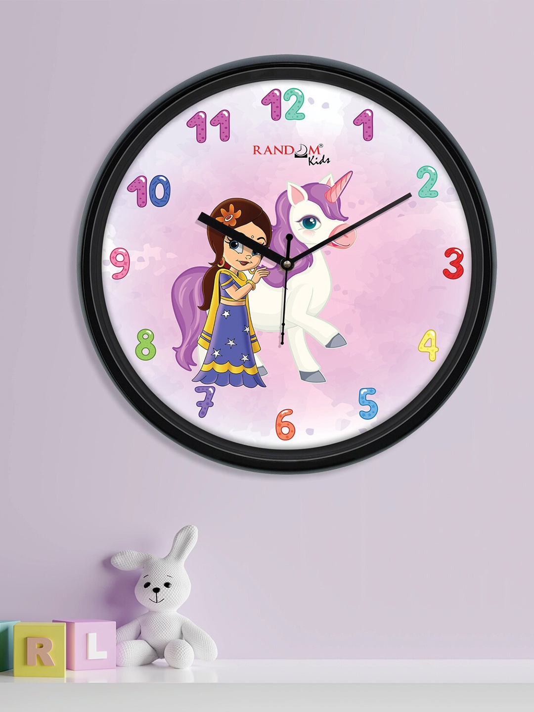 

Random Chhota Bheem Printed Stylish Wall Clock, Black