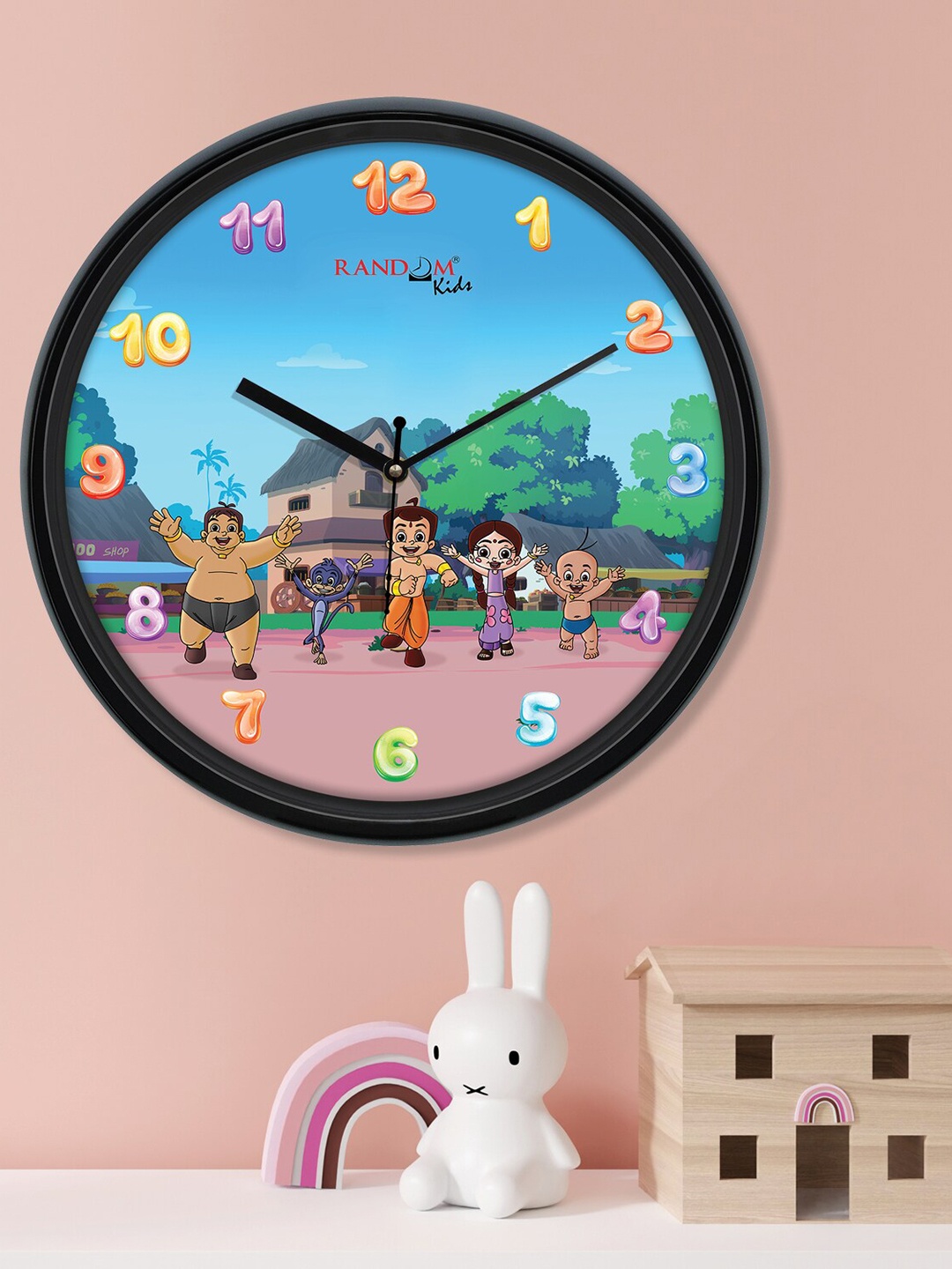 

RANDOM Black Chhota Bheem Stylish Wall Clock