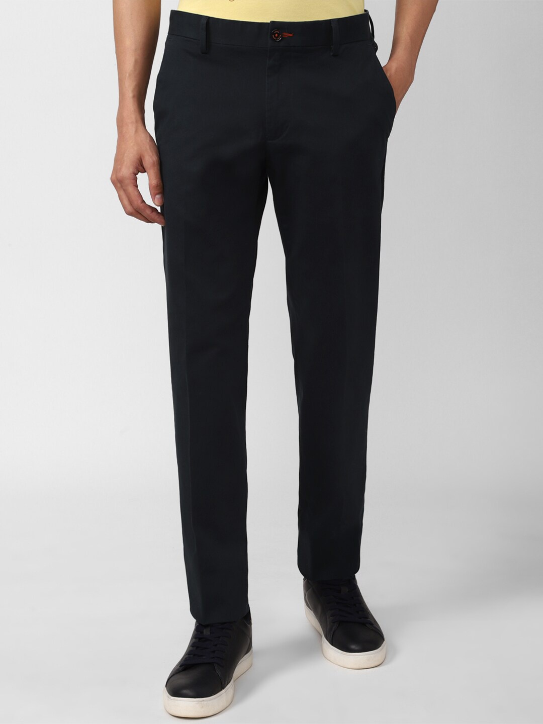 

SIMON CARTER LONDON Men Black Slim Fit Trousers