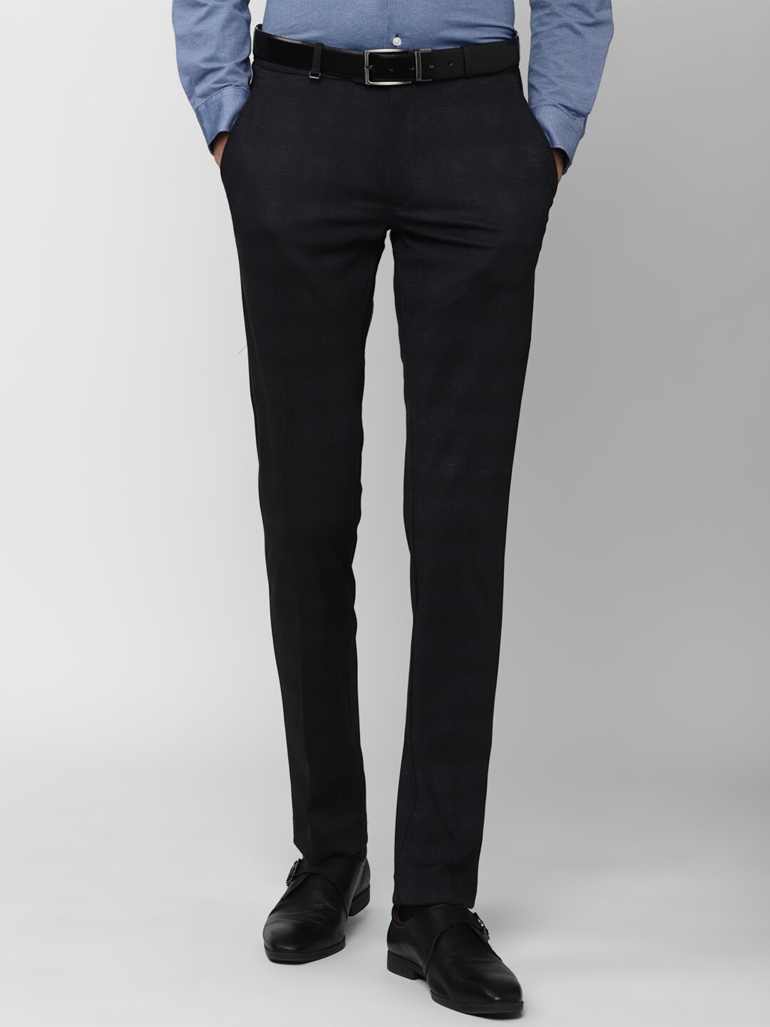 

Van Heusen Men Black Slim Fit Formal Trouser