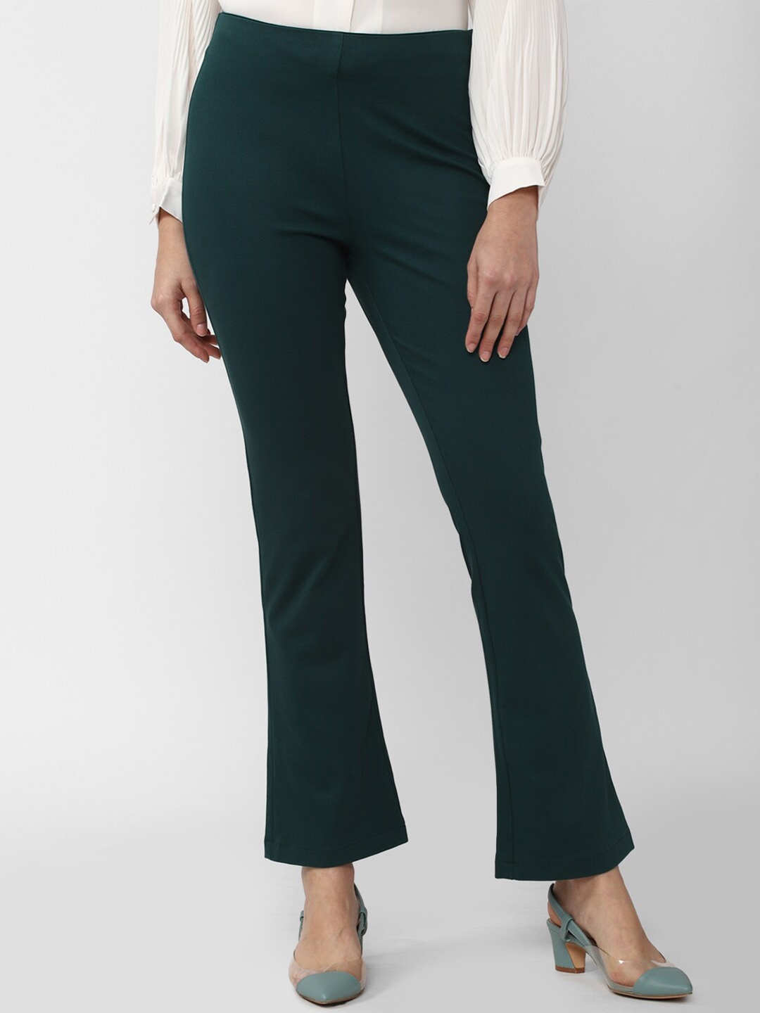 

Van Heusen Woman Green Cotton Trousers