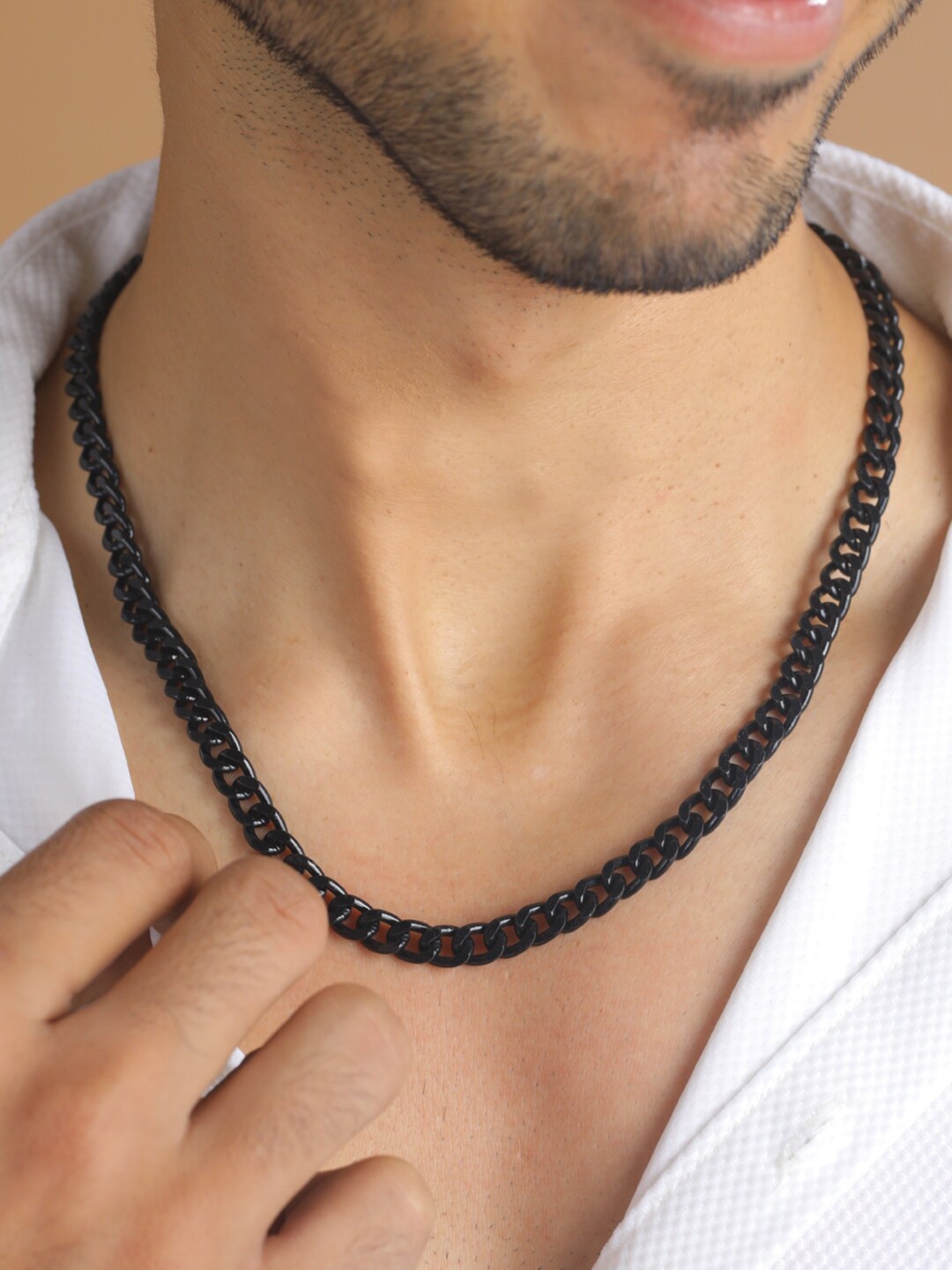 

Priyaasi Men Black Necklace