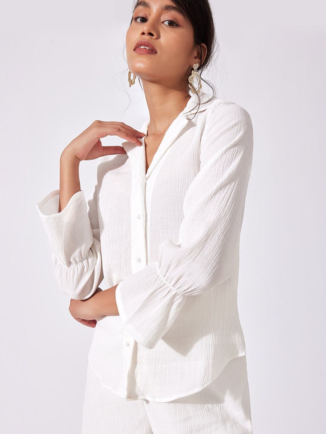 

The Label Life Women White Casual Shirt