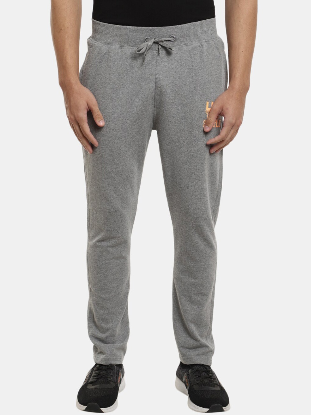 

V-Mart Men Grey Solid Cotton Track Pant