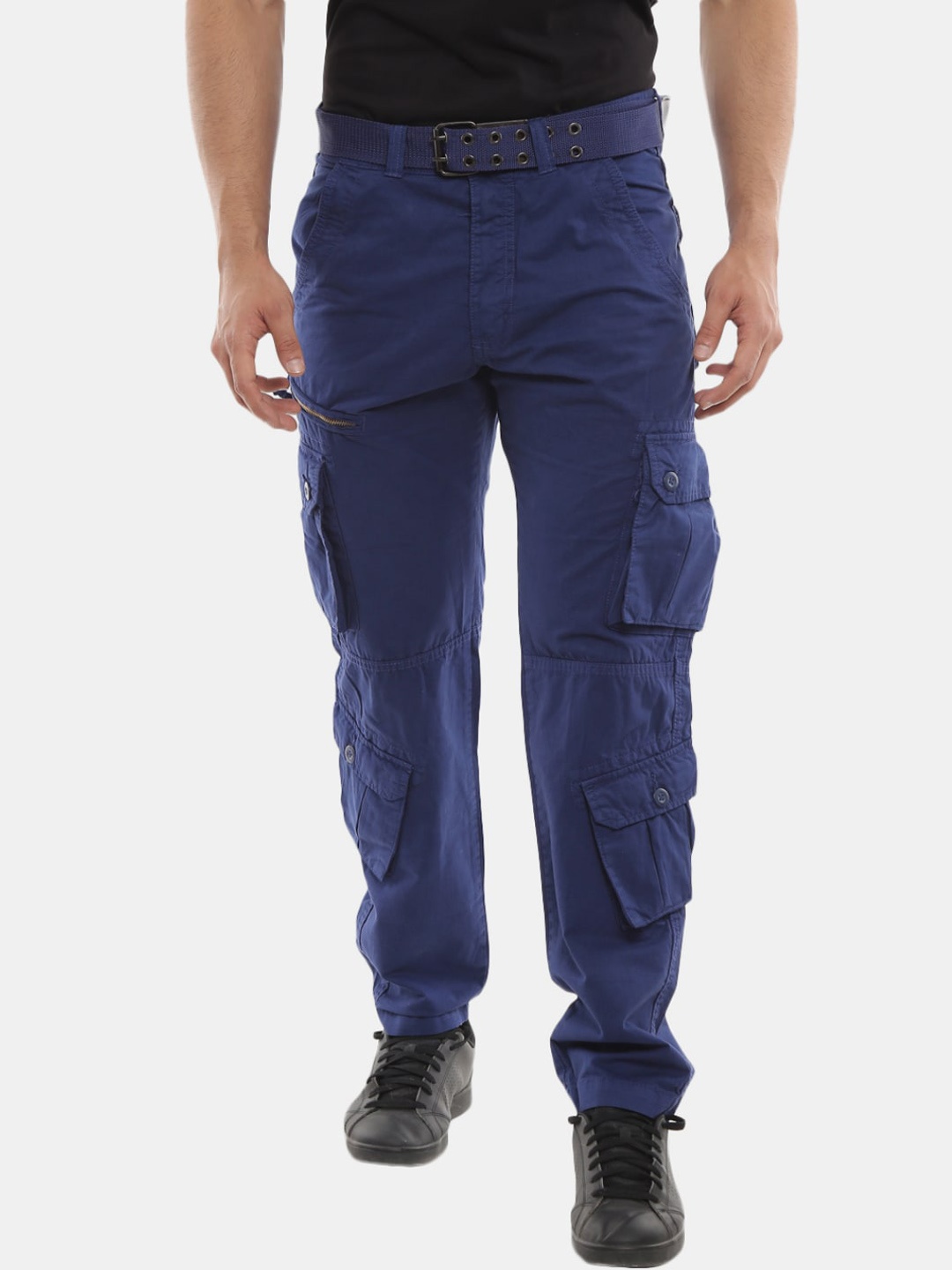 

V-Mart Men Blue Solid Track Pants