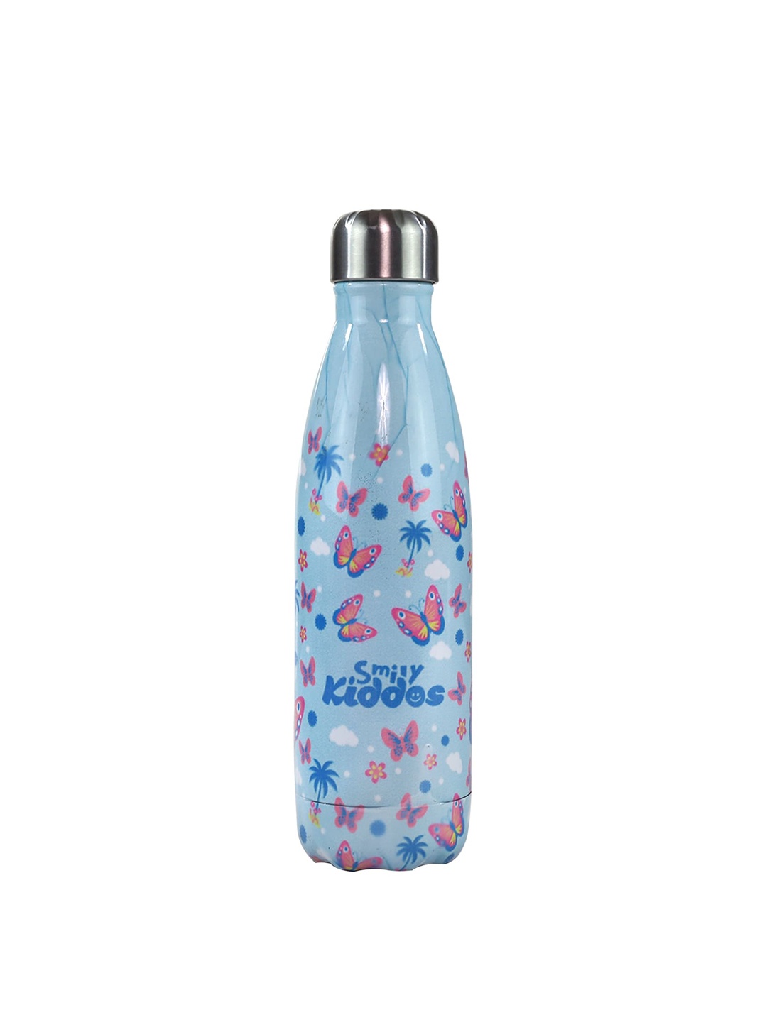 

Smily Kiddos Kids Blue Printed Stainless Steel Water Bottle 500 ml