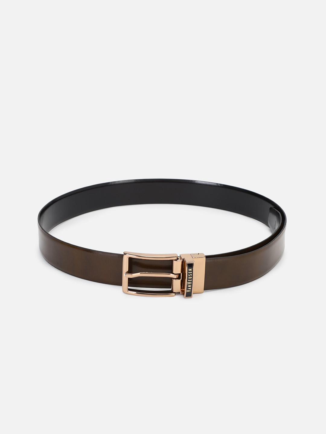

Van Heusen Men Brown Leather Formal Belt