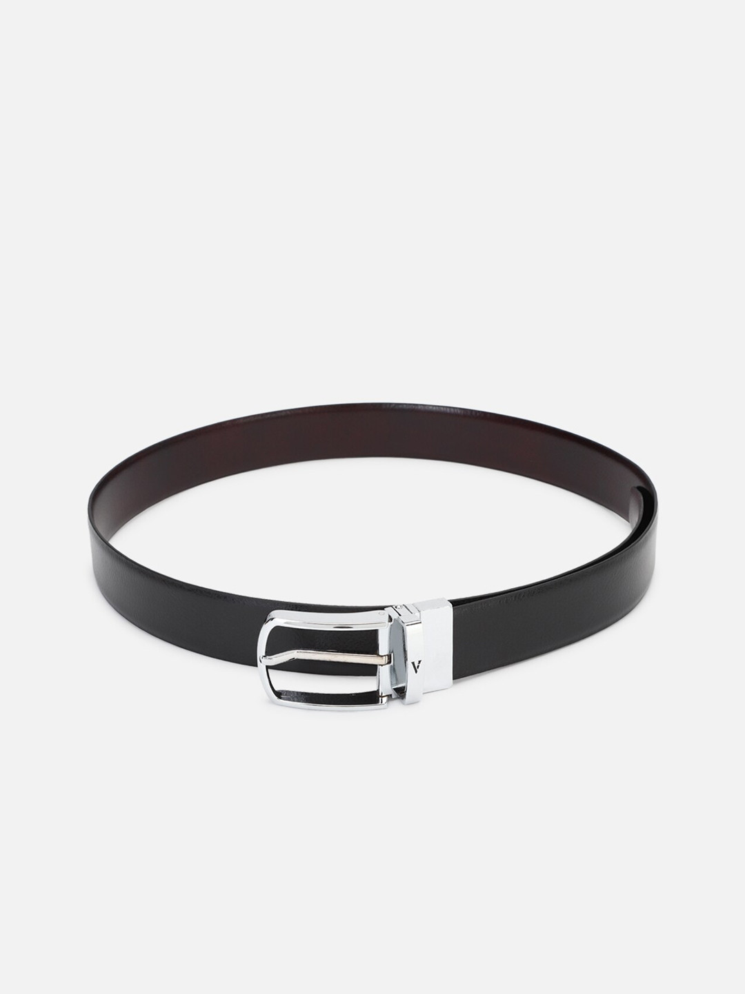

Van Heusen Men Black Leather Formal Belt