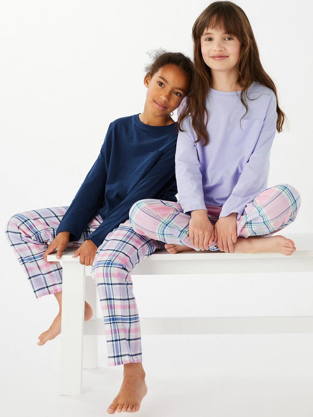 

Marks & Spencer Girls Pack of 2 Night suit, Purple
