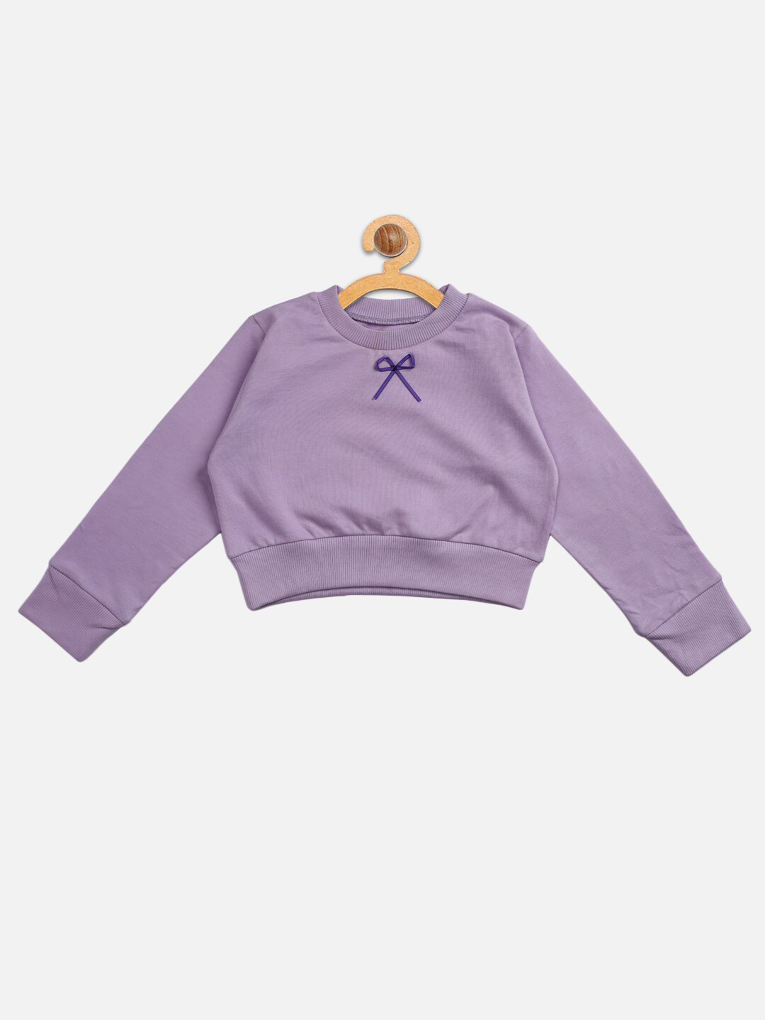 

AWW HUNNIE Girls Purple Solid Sweatshirt
