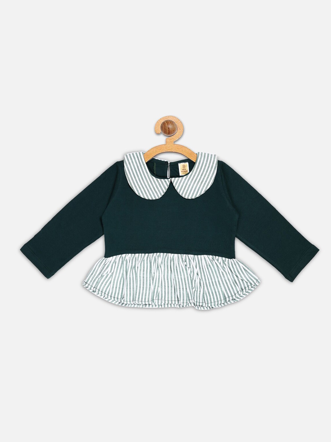 

AWW HUNNIE Girls Green Striped Sweatshirt