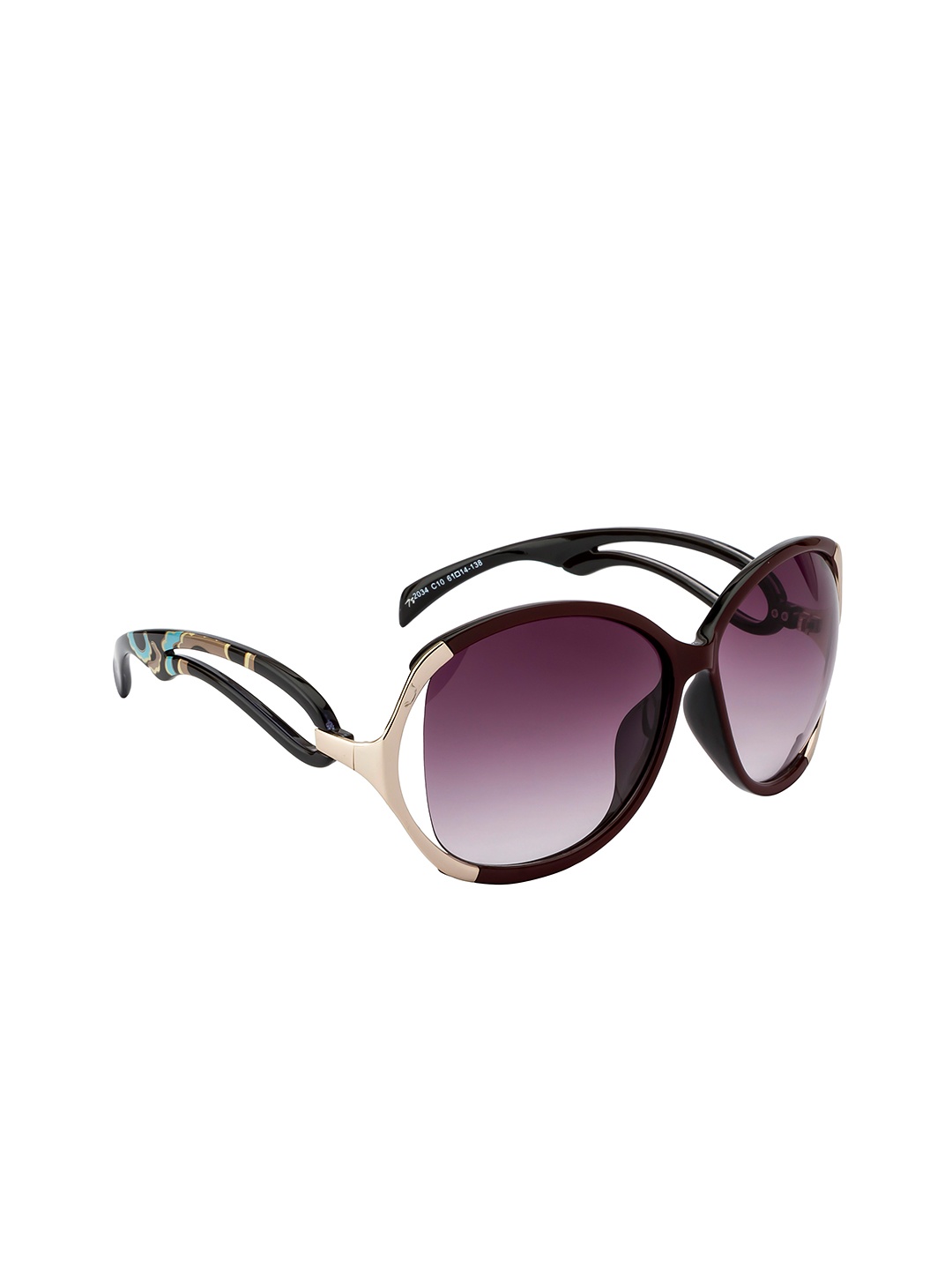 

Ted Smith Women Oversized Sunglasses TS-2034S_C10, Purple