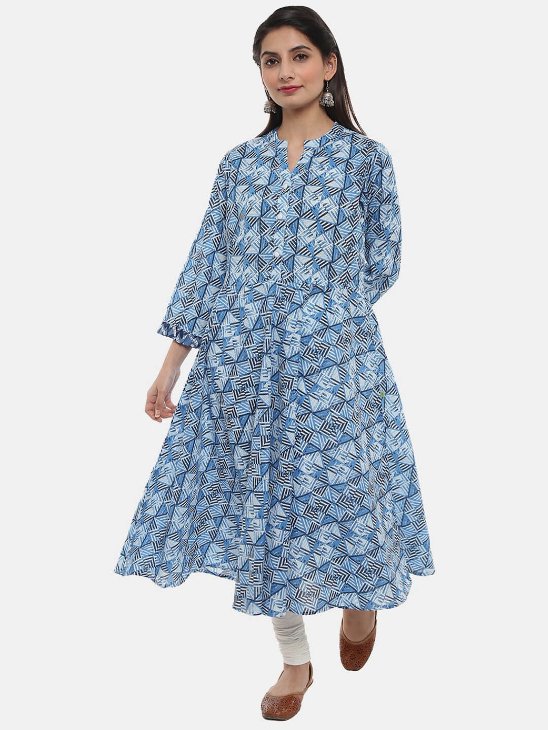 

V-Mart Women Blue Printed Kurta